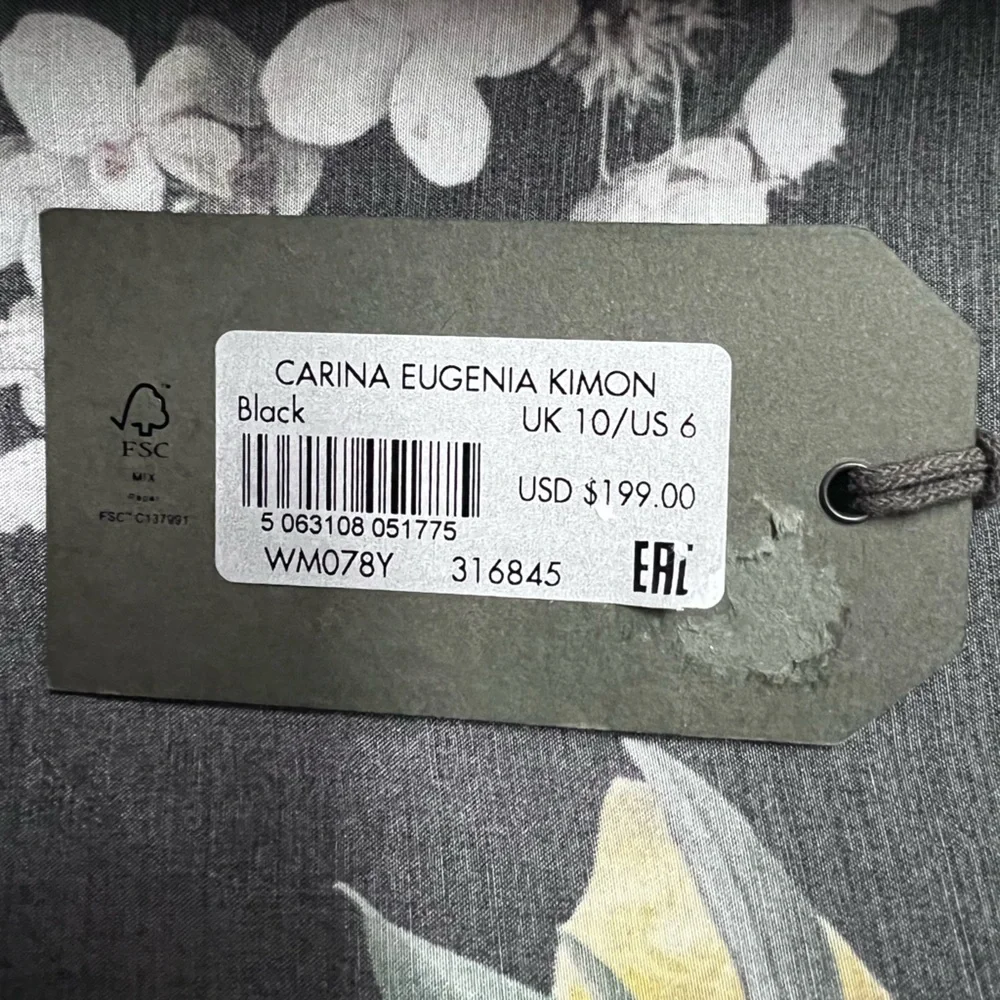 All Saints lightweight lemon 🍋 print half kimono/pool coverup! ☀️ - Picture 5 of 6